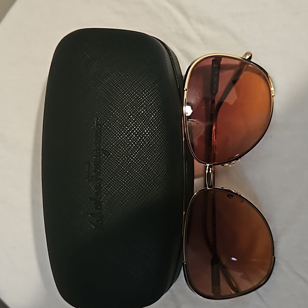 Salvatore Ferragamo Aviator shades. Brand new,  never worn